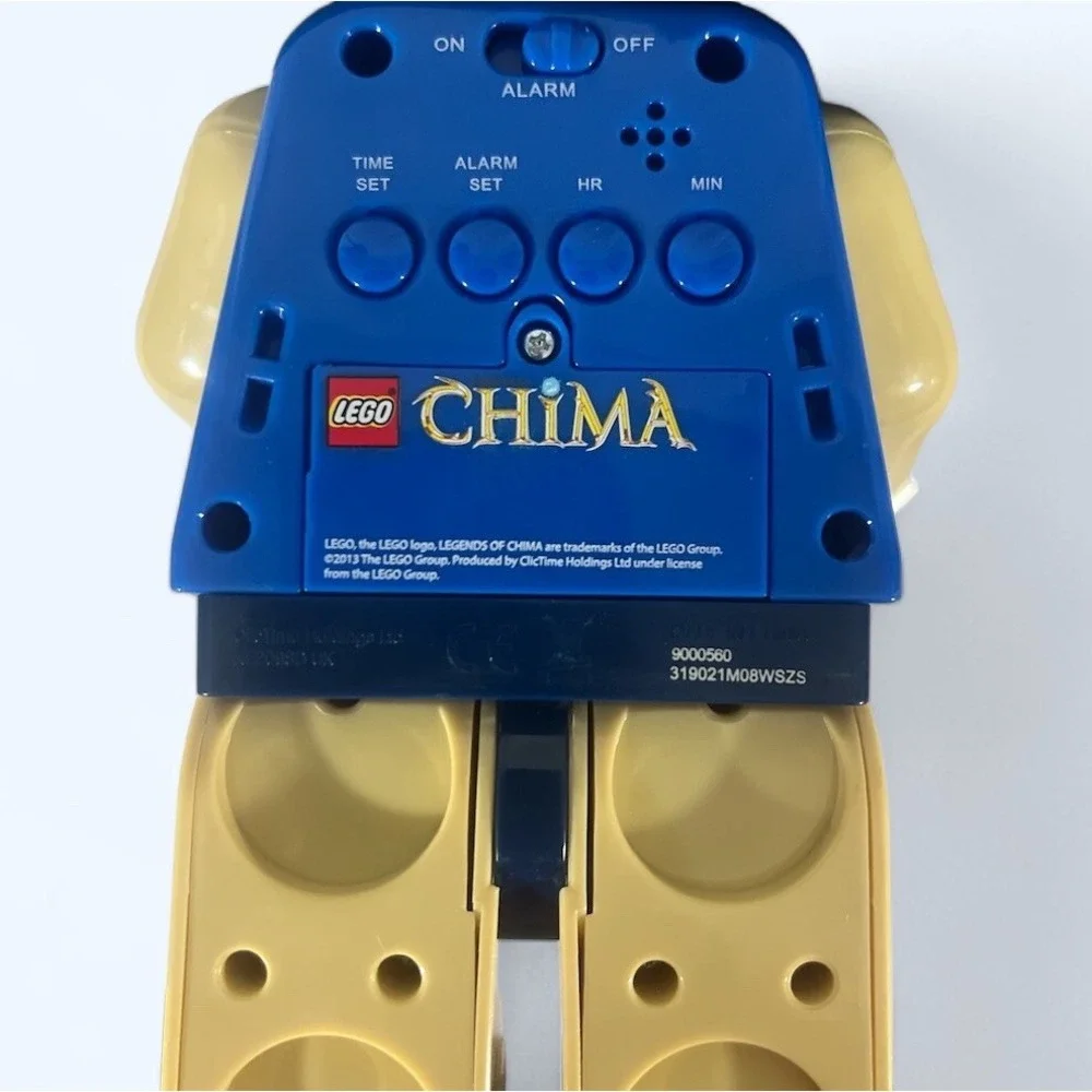 LEGO Legends of Chima Laval Figure alarm clock lights up blue